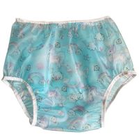 Adult Baby Abdl Pvc Diaper Incontinence Pull-on Tpu Plastic Pants Cover-up Diaper For Patients