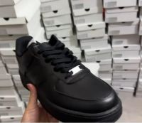 G5 quality  cheap wholesale  shoes af1  '07 Low  Triple Black men shoes