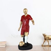 Football Playing Men Showpiece