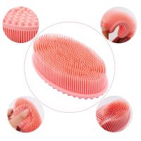 Soft Close Skin Body Hair Cleansing Baby Massage brush Shampoo Silicone Body Scrubber