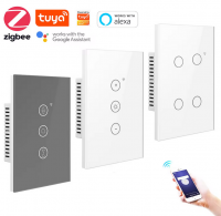 1/2/3/4 Gang 1200w Zigbee Remote Control Light Smart Home Wall Touch Light Wifi Smart Switch