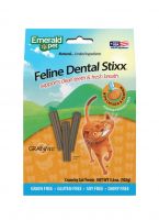 Emerald Pet Feline Dental Stixx Dental Cat Treats Chicken & Pumpkin, 3.6 Oz