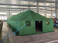 Grass green 40 people single layer pole tent