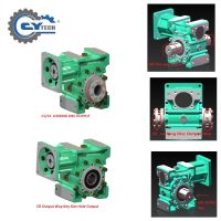 CHENYUE Repeated Positioning 0.5-2 Arc Minute Worm Gearbox CYCM 40 Servo Input shaft14/11/19 Output 20 Speed Ratio from 5:1 to 80:1 Free Maintenance