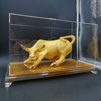 Velvet Sand Gold Crafts Wall Street Bull