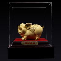 Velvet Sand Gold Crafts Golden Pig
