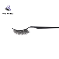 Private Label Eye Lash Natural Thin Band Human Hair Lashes Full Strip Silk Clean Band Human Hair False Eyelash