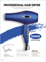 2500W High-Power Hair Dryer - Rapid 3-Minute Drying, Hair Protection to Minimize Damage