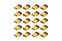 10 Pair Xt60h (xt60 Upgrade) Male Female Bullet Connectors Power Plugs With Sheath For Lipo Battery Rc Planes Cars