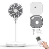 JIXIN Ultra Quiet Pedestal Pan/Desktop Fan Floor Fan Remote Control Low Voltage Fan