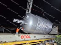 80000L Half Pipe External Coil Reactor Stainless Steel High Pressure Mixing Vessel with Vacuum System and Condenser