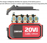 Brushless Lithium Angle Grinder Cordless Battery Tool 20v-gag125