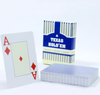 Custom Printed Premium Plastic Big Character Waterproof Poker Playing Card Printing Make Pvc Anti Break Durable Playing Cards