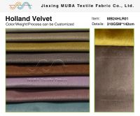 High quality holland velvet for furniture can be customized according to customer requirements