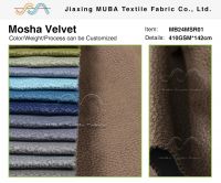 Hot selling 100% polyester printable MOSHA velvet can be used for furniture
