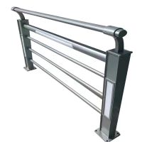 Powder Coated Stainless Steel Welded Pipe Guardrail For Road And Bridge