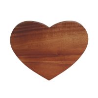 Acacia Wood Heart Shaped Cutting Board