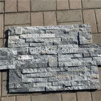 Gray mushroom surface stone wall thin patch stone for garden square and villa