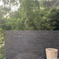 black natural stone veneer wall stone panel for garden decoration