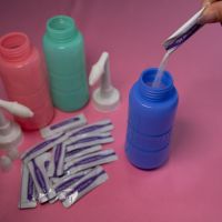 Neti Pot - 5 X Sinus Rinse Mix+nasal Wash Bottle+spray Bottle+storage Bag, Nasal Rinse Sachets Kit, Neti Pot Salt, Nasal Irrigation, Sinus Relief, Nasal Wash Nose Rinsing Cleanse Bot