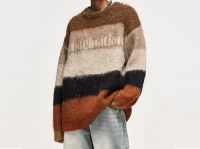 Casual Knitted Long Sleeve Man Sweater Manufacturer Jumper Men Customize Pullover Knitwear Mohair Wool Jacquard Mens Sweaters
