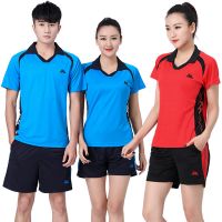 Custom men's t-shirts, shorts, breathable volleyball jerseys, badminton tops, badminton apparel