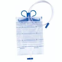 1000ml 1500ml 2000ml Medical Urine Drainage Bag With Push Valve Drainage Bag