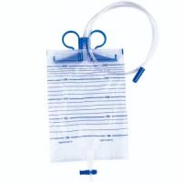 1000ml 1500ml 2000ml Medical Urine Drainage Bag with Push Valve Drainage Bag