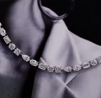  Lab-grown Diamonds Tennis Bracelet For Women 18k Gold Cultivated Diamonds Tennis Bracelet