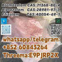 Bromazolam Cas:71368-80-4 Alprazolam Cas:28981-97-7 Etizolam  Cas:40054-69-1 Whatsapp/telegram:+852 60843264 Threema:e9pjrp2x