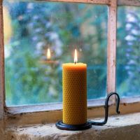 100% Organic Hand-rolled Beeswax Candles Ritual Candles, Church Candle, Wish Candles Beeswax Pillar Candle,