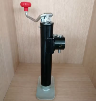 2000lbs Pipe Mount Swivel trailer Jack with top wind black powder