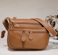 New 2024 Upper Layer Cowhide Crossbody Bag Niche Light Luxury Women's Bag Design Saddle Bag Leather Bag Women's Bag