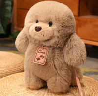 LIfelike Soft Teddy Dog Plushies Home Decor Kids Girls Dolls Gifts Plush Puppy Dog Stuffed Animal Toys
