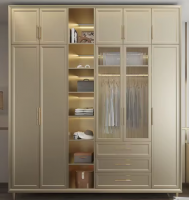 high quality custom Luxury wood furniture closet shelf organizer manufacturer