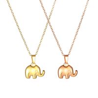 Elephant Pendant Necklace Cute Cartoon Animal Necklace