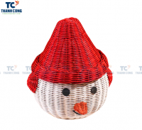 Christmas Decorative Rattan Basket (TCSB-23158)