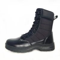 Men injection construction military army tactical black boots