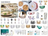 Ceramic porcelain bowls, plates, cups, mugs, tea sets, bottles, glass cups, mugs, tea sets, bottles