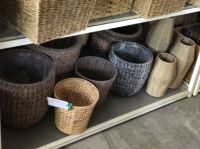 Water hyacinth basket with diversity of shapes