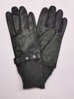 high quality sheepskin glove with long knit cuff