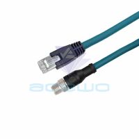 m12 cable a code to RJ45 connector gige