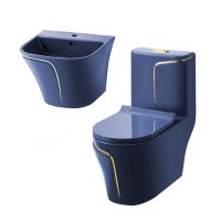 Chinese factory direct sales ceramic water closet wc toilet bowl wall hung basin cheap modern toilet set