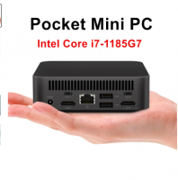 Cheap Mini PC Gaming Intel i7 1185G7 Windows 11 Desktop Computer Office Barebone Pocket PC DDR4 NVMe NUC Metal Case WiFi6