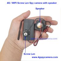 Screw spy camera mini nanny 4G WIFI pinhole camera compact covert hidden DVR with audio