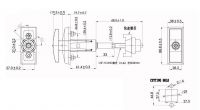 High security vending machine t-handle locks for vending machine