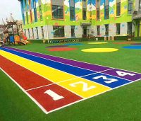 Kindergarten simulation turf produced by factory low price from China