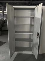 Office 2 Door Steel Cupboard Metal Filing Cabinet with Adjustable Shelf
