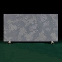 Artificial Stone White Quartz Slab With Grey Particle Vein For Countertop And Background