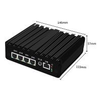 Solid Micro Firewall Appliance Intel N100 Fanless Mini Pc 4x I226-v 2.5g N5105 J4125 Vpn Soft Router Proxmox Pfsense Opnsense